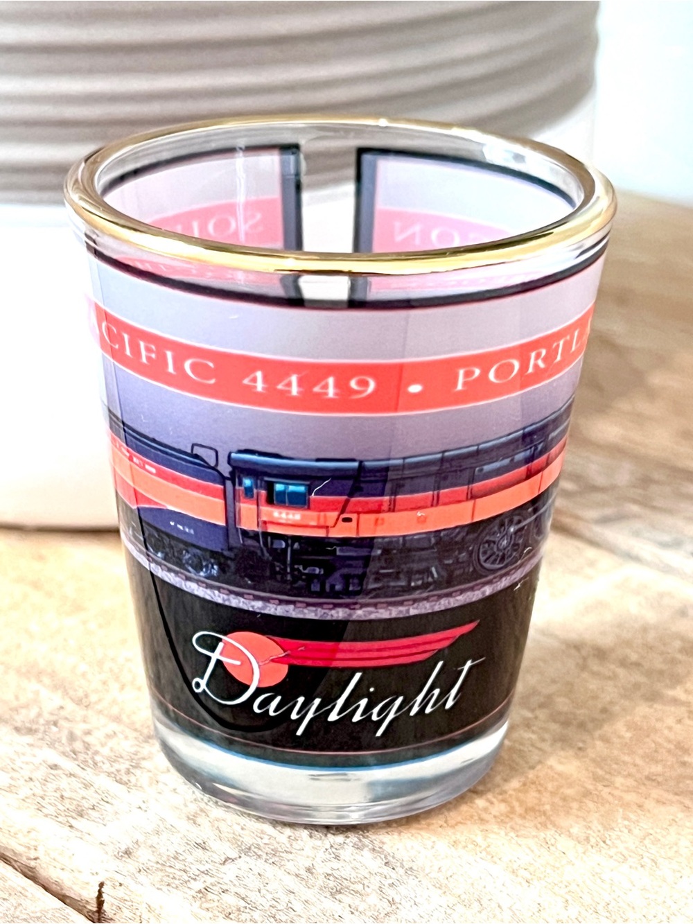 Vintage Southern Pacific 4444 Portland Daylight Train Shot Glass